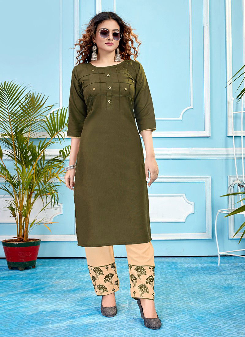 LIVAS Vol 2 Latest Fancy Ethnic Wear Heavy Rubi Slub Cotton Designer Kurtis With Bottom Collection